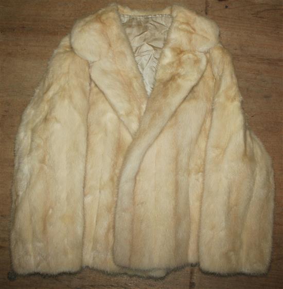 Blonde mink jacket
